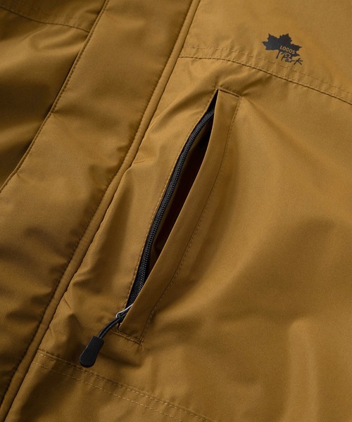 LOGOS（ロゴス）の「【71】【LOGOS PARK/ロゴス パーク】ワンポイントロゴ 裏ボア フードジャケット/マウンテンパーカー/ドローコード/撥水/防風（マウンテンパーカー・メンズ・キャメル/ブラック/グリーン/ネイビー・XL/L/M）」の10枚目の写真