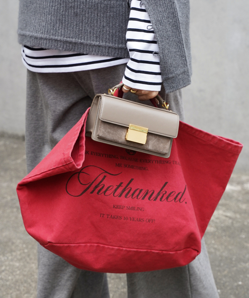 Deuxieme Classe（ドゥーズィエムクラス）の「追加 Logo bag big 2（トートバッグ・レディース・レッド・FREE）」の4枚目の写真