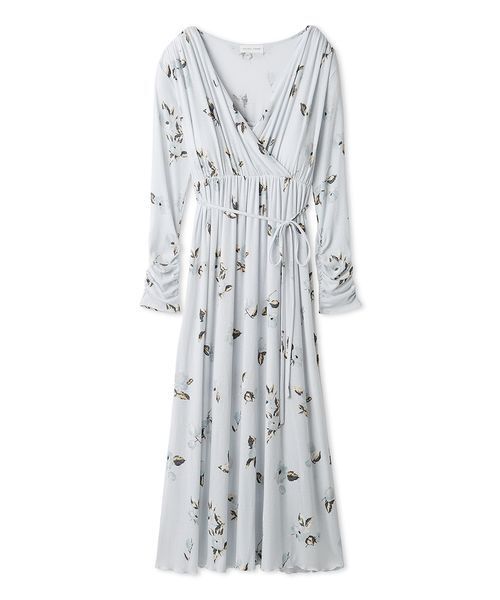 SNIDEL HOME（スナイデルホーム）の「プリントカシュクールワンピース