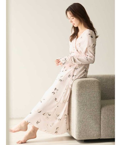 SNIDEL HOME（スナイデルホーム）の「プリントカシュクールワンピース