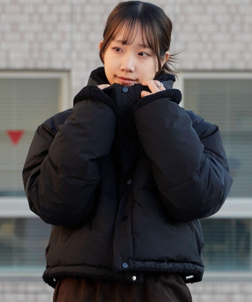 ボアブルゾン AO2（アオズ）の「Short-length faux fur down jacket / ショート丈