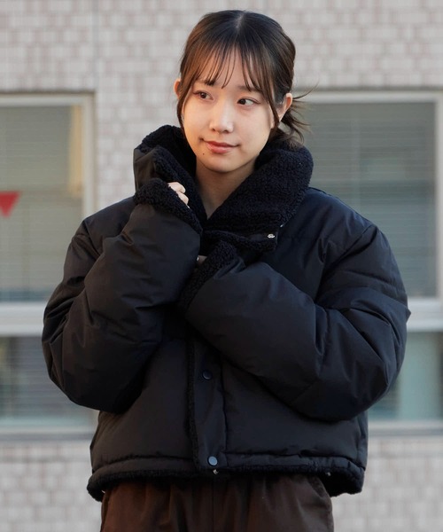 AO2（アオズ）の「Short-length faux fur down jacket / ショート丈