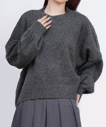 ゆったりコクーンニットミックスカラー秋冬