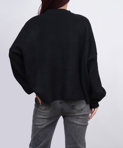 Miniministore(ミニミニストア)の「ゆったりコクーンニットミックスカラー秋冬(ニット/セーター・レディース・アイボリー/ブラック/グレー/グレイッシュベージュ/ダークグレー・FREE)」の22枚目の写真