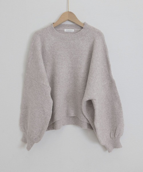 Miniministore(ミニミニストア)の「ゆったりコクーンニットミックスカラー秋冬(ニット/セーター・レディース・アイボリー/ブラック/グレー/グレイッシュベージュ/ダークグレー・FREE)」の10枚目の写真