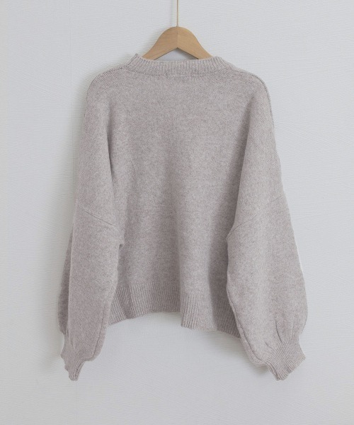 Miniministore(ミニミニストア)の「ゆったりコクーンニットミックスカラー秋冬(ニット/セーター・レディース・アイボリー/ブラック/グレー/グレイッシュベージュ/ダークグレー・FREE)」の11枚目の写真