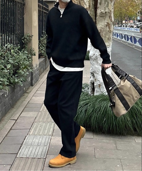 SBG(エスビー)の「SBG ワイドストレートデニム(デニムパンツ・メンズ・ブラウン/ブラック・SMALL/MEDIUM/LARGE)」の4枚目の写真