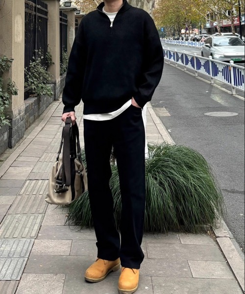 SBG(エスビー)の「SBG ワイドストレートデニム(デニムパンツ・メンズ・ブラウン/ブラック・SMALL/MEDIUM/LARGE)」の6枚目の写真