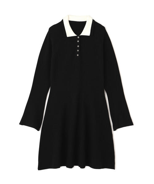 EDIT COLOGNE（エディットコロン）の「＜Ｅ＞ポロミニニットワンピース / 1216147002（ワンピース・レディース・ホワイト系その他/ブラック・MEDIUM/SMALL）」の3枚目の写真