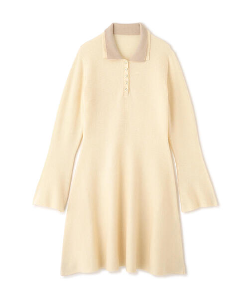 EDIT COLOGNE（エディットコロン）の「＜Ｅ＞ポロミニニットワンピース / 1216147002（ワンピース・レディース・ホワイト系その他/ブラック・MEDIUM/SMALL）」の15枚目の写真