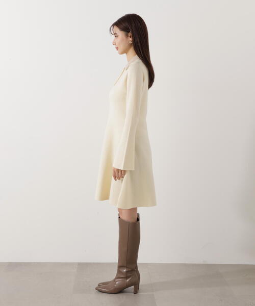 EDIT COLOGNE（エディットコロン）の「＜Ｅ＞ポロミニニットワンピース / 1216147002（ワンピース・レディース・ホワイト系その他/ブラック・MEDIUM/SMALL）」の22枚目の写真