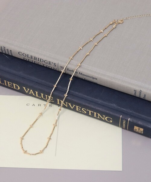 fredy emue（フレディエミュ）の「クロスビーズミドルネックレス（ネックレス・レディース・ゴールド/シルバー・FREE）」の3枚目の写真