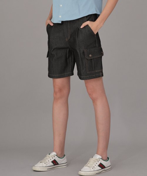 SAINTCREW(セントクルー)の「レトロラインカーゴショーツ RBC-340 デニムブラック(その他パンツ・メンズ・その他・MEDIUM/LARGE/X-LARGE)」の3枚目の写真