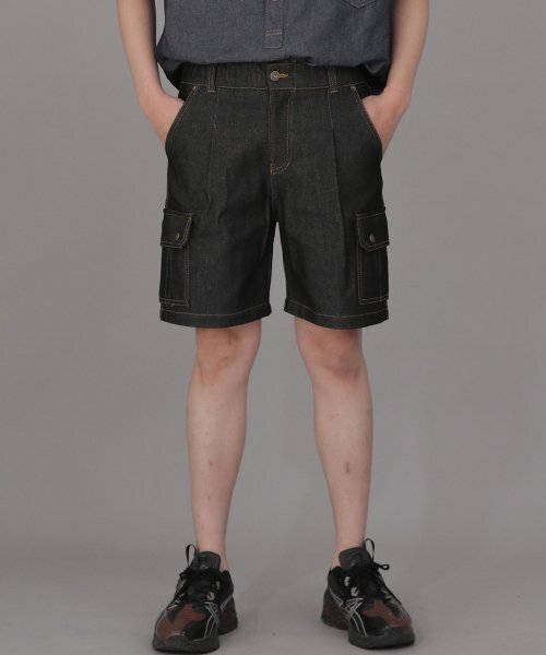 SAINTCREW(セントクルー)の「レトロラインカーゴショーツ RBC-340 デニムブラック(その他パンツ・メンズ・その他・MEDIUM/LARGE/X-LARGE)」の8枚目の写真