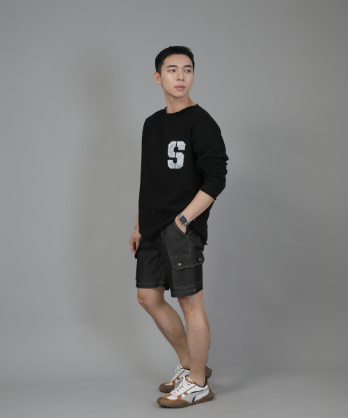 SAINTCREW(セントクルー)の「レトロラインカーゴショーツ RBC-340 デニムブラック(その他パンツ・メンズ・その他・MEDIUM/LARGE/X-LARGE)」の6枚目の写真