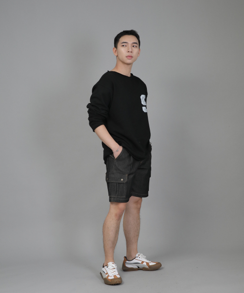 SAINTCREW(セントクルー)の「レトロラインカーゴショーツ RBC-340 デニムブラック(その他パンツ・メンズ・その他・MEDIUM/LARGE/X-LARGE)」の5枚目の写真