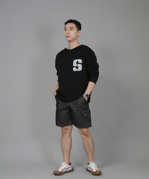 SAINTCREW(セントクルー)の「レトロラインカーゴショーツ RBC-340 デニムブラック(その他パンツ・メンズ・その他・MEDIUM/LARGE/X-LARGE)」の10枚目の写真