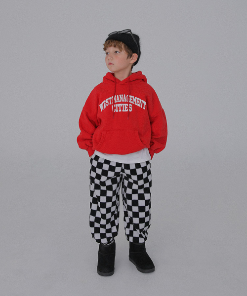 BERRYCLOSET(ベリークローゼット)の「ミルクチェックフリースパンツ(スウェットパンツ・レディース・ブラック/ブルー・5号/17号/19号/11号/13号/7号/15号/09号)」の3枚目の写真