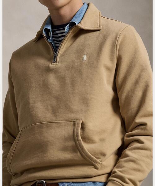 ロゴバック フリース クォータージップ スウェットシャツ（スウェット