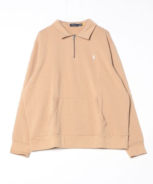 ロゴバック フリース クォータージップ スウェットシャツ（スウェット