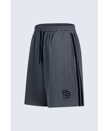 BATIP（バティップ）の「ピグメントトラックバミューダパンツネイビー（スウェットパンツ）」