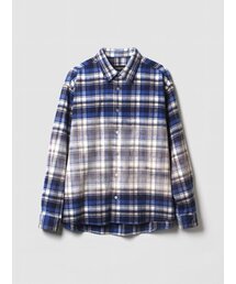 POKER FACE（ポーカーフェイス）の「BLEACH CHECK SHIRTS BLUE (japan fabric)（シャツ/ブラウス）」