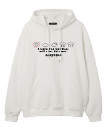 OUSE（オウズ）の「Weather emoticon oversized hoodie (DLS015) white（パーカー）」