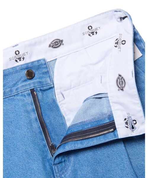 SOPHNET.（ソフネット）の「DICKIES BOLD-FIT TUCK JEANS（デニムパンツ・メンズ・インディゴブルー/ライトインディゴブルー・1/2/3/4/5）」の6枚目の写真
