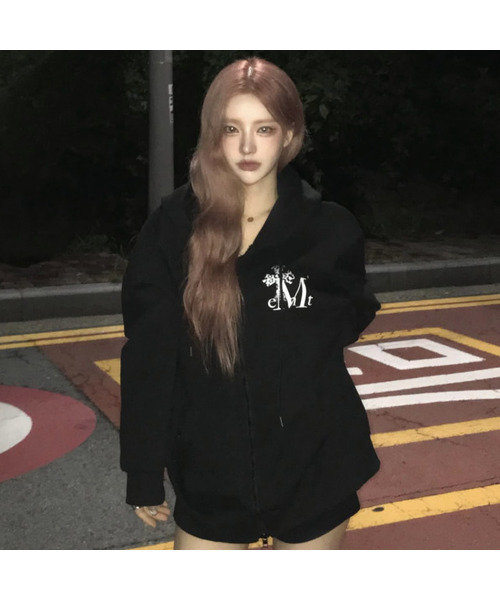 サハラグラデーション十字フードジップアップ 男女共用 (2カラー)