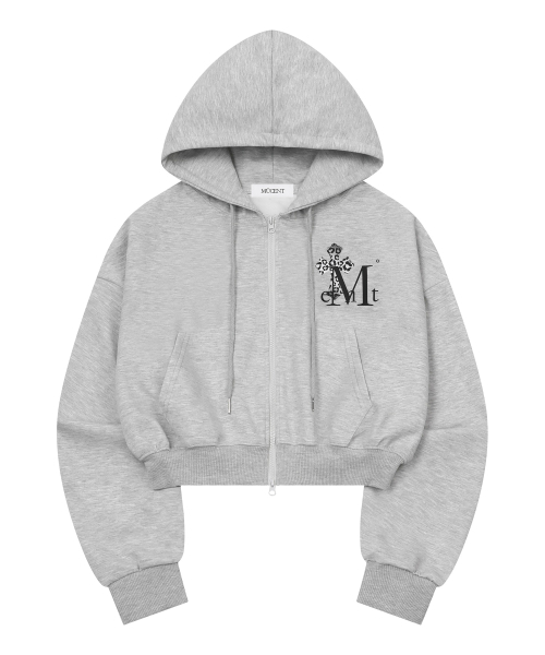 MUCENT(ムセント)の「サハラグラデーション十字フードジップアップ 男女共用 (2カラー)(パーカー・レディース・グレー/ブラック・SHORT/1)」の11枚目の写真