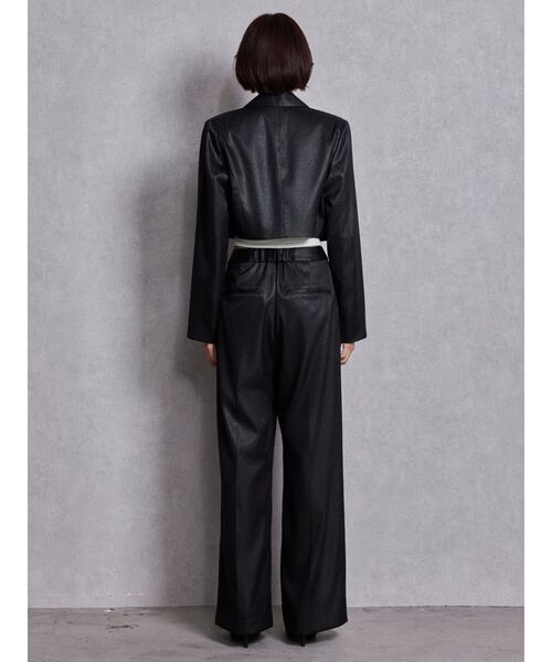 GYDA(ジェイダ)の「Symmetry GYDA GLITTERパンツ(その他パンツ・レディース・ブラック/オフホワイト・FREE)」の7枚目の写真