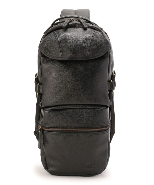 AVIREX(アヴィレックス)の「BULTO ONE SHOULDER / ブルト ワンショルダーバッグ / AVIREX / アヴィレックス / AVX5611(ショルダーバッグ・メンズ・ブラック/キャメル・F)」の1枚目の写真