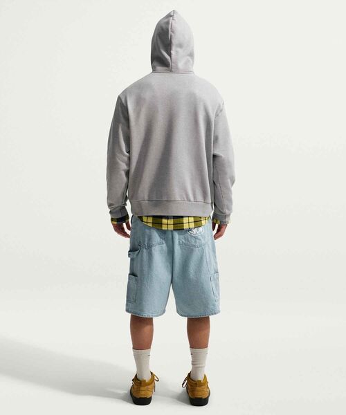 NIKE SB(ナイキエスビー)の「ナイキ SB フリース プルオーバー スケートボードパーカー / Nike SB Fleece Pullover Skate Hoodie IF0656-012 Wolf Grey(パーカー・メンズ・グレー・XL/2XL/L/M/S)」の9枚目の写真
