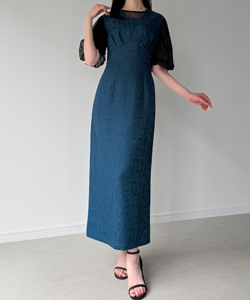junoah（ジュノア）の「ジャガードバックレースアップジャンスカ（ジャンパースカート・レディース・ネイビー/ブラック/ライトベージュ・SMALL/MEDIUM/LARGE）」の14枚目の写真