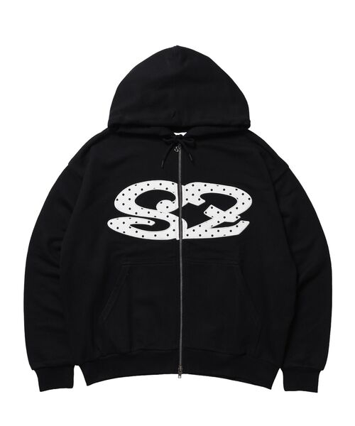 SEQUENZ(シークエンズ)の「※WEB限定 / ロゴワッペン / アソートまたぎジップパーカー / sqnz logo applique zip p/k(パーカー・メンズ・グレー/その他2/ライトピンク/その他3/ブラック/ホワイト・MEDIUM/SMALL/LARGE)」の20枚目の写真
