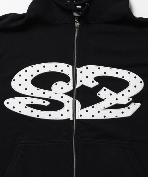 SEQUENZ(シークエンズ)の「※WEB限定 / ロゴワッペン / アソートまたぎジップパーカー / sqnz logo applique zip p/k(パーカー・メンズ・グレー/その他2/ライトピンク/その他3/ブラック/ホワイト・MEDIUM/SMALL/LARGE)」の18枚目の写真