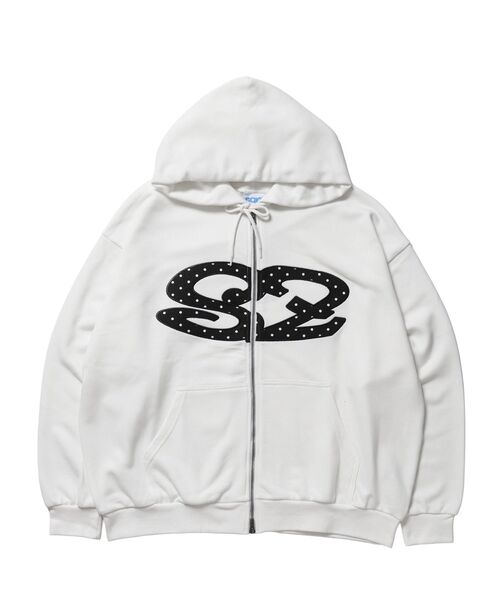 SEQUENZ(シークエンズ)の「※WEB限定 / ロゴワッペン / アソートまたぎジップパーカー / sqnz logo applique zip p/k(パーカー・メンズ・グレー/その他2/ライトピンク/その他3/ブラック/ホワイト・MEDIUM/SMALL/LARGE)」の15枚目の写真