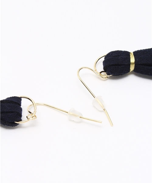 Discoat Parisien（ディスコートパリシアン）の「ロングタッセルピアス（ピアス（両耳用）・レディース・ワインレッド/ネイビー/ベージュ・ﾌﾘ-）」の5枚目の写真