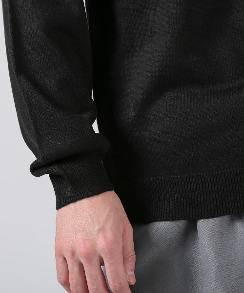 LUXSTYLE(ラグスタイル)の「カシミヤタッチクルーネックニット(ニット/セーター・メンズ・ホワイト/ブラック/チャコールグレー・M/XL/L)」の13枚目の写真