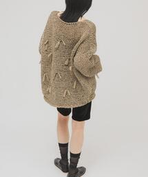 KBF | テープヤーンリボンオーバーニット(ニット/セーター)