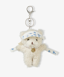 NONLOCAL（ノンローカル）の「[ノノカルxイーサックバッグ] Seaside Motive Sun Visor Bear keyring - Light Beige（キーケース/キーアクセサリー）」