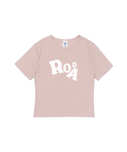ROIDESROIS(ロワデロワ)の「キッチドット クロップ半袖Tシャツ (ピンク)(Tシャツ/カットソー・レディース・その他・FREE)」の1枚目の写真