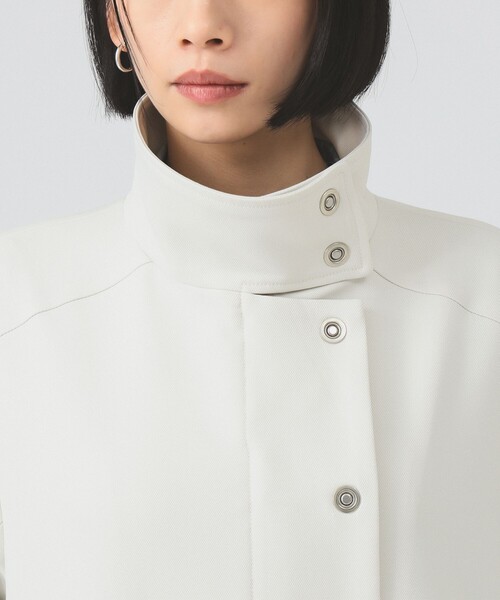 Ray BEAMS（レイビームス）の「メタルボタン スタンド コート（ステンカラーコート・レディース・ホワイト/ブラック・ONE SIZE）」の16枚目の写真