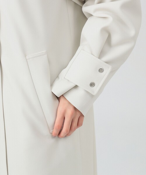 Ray BEAMS（レイビームス）の「メタルボタン スタンド コート（ステンカラーコート・レディース・ホワイト/ブラック・ONE SIZE）」の17枚目の写真