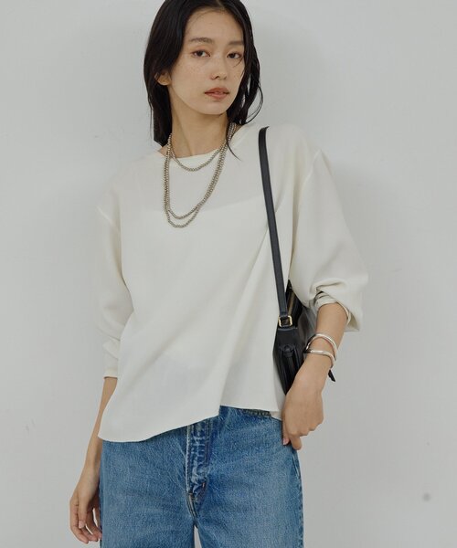 GALLARDAGALANTE（ガリャルダガランテ）の「レイヤードボールロングネックレス（リング・レディース・ホワイト/シルバー・FREE）」の11枚目の写真