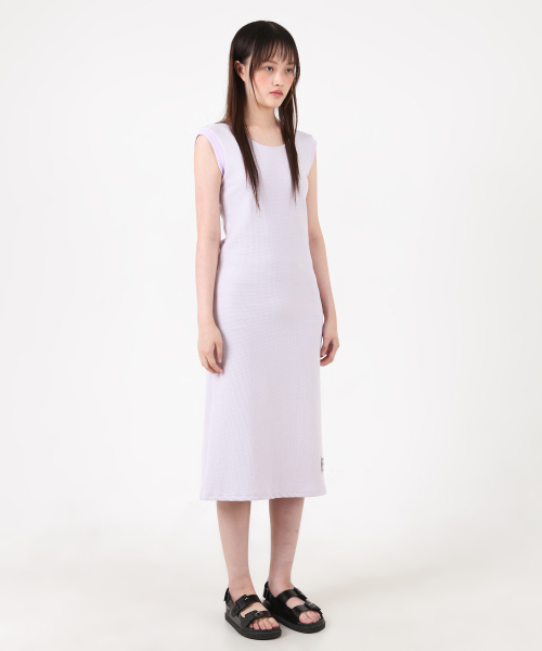 KATHARSIS(カタルシス)の「ワッフルタンクトップバックレスロングワンピースライトパープル ONE SIZE(ワンピース・レディース・その他・ONE SIZE)」の3枚目の写真
