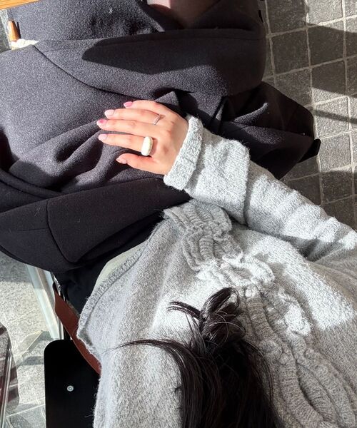 MUSINSA STANDARD WOMAN（ムシンサスタンダードウーマン）の「ウィメンズレイヤードミニスカート[チャコールグレー]（スカート・レディース・その他・LARGE/SMALL/MEDIUM/X-SMALL）」の2枚目の写真