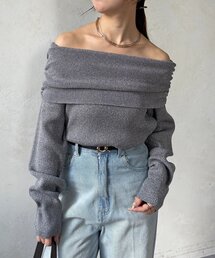 Thevon | ラメオフショルニット(ニット/セーター)