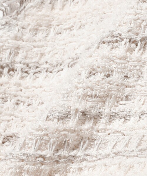 Ray BEAMS（レイビームス）の「ツイード ニット ベスト（ベスト・レディース・ブラック/オフホワイト・ONE SIZE）」の8枚目の写真