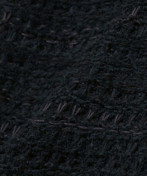 Ray BEAMS（レイビームス）の「ツイード ニット ベスト（ベスト・レディース・ブラック/オフホワイト・ONE SIZE）」の4枚目の写真